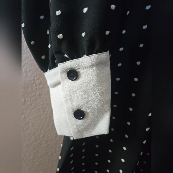 MAJE Randi Dotted Shirt Dress NWOT - Picture 7 of 10